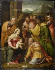 MAZZUOLI IL BASTAROLO Giuseppe 1536-1589,Adoration of the Kings,Galerie Koller CH 2012-03-30