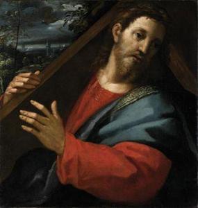 MAZZUOLI IL BASTAROLO Giuseppe 1536-1589,Cristo portacroce,Christie's GB 2010-11-24