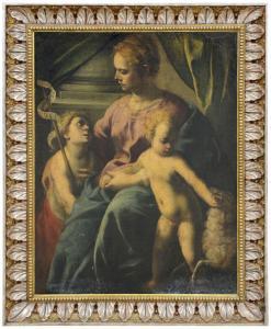 MAZZUOLI IL BASTAROLO Giuseppe 1536-1589,Madonna con Bambino e san Giovannino,Meeting Art 2022-11-19