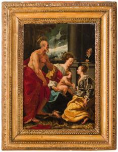 MAZZUOLI IL BASTAROLO Giuseppe 1536-1589,Matrimonio mistico di Santa Caterina,Wannenes Art Auctions 2020-12-21