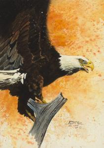Mc Coy A.J,Untitled (Bald Eagle Landing),1982,Santa Fe Art Auction US 2018-11-10