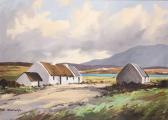 Mc Cullough George 1922-2005,COTTAGES NEAR PORTNOO, COUNTY DONEGAL,Whyte's IE 2023-10-23