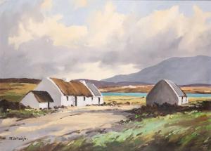 Mc Cullough George 1922-2005,COTTAGES NEAR PORTNOO, COUNTY DONEGAL,Whyte's IE 2023-10-23