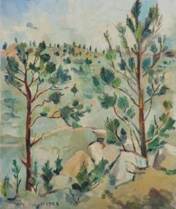 Mc Cullough George 1922-2005,landscape,1958,Ripley Auctions US 2023-04-29
