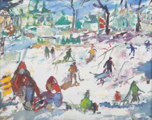 Mc Cullough George 1922-2005,Winter Scene,1995,Ripley Auctions US 2023-04-29