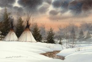 MC CULLOUGH Michael 1951,Untitled (Winter Camp),Santa Fe Art Auction US 2022-05-28
