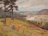 McADAM Walter 1866-1935,BLUE AND PURPLE HILLS, SCOTLAND,McTear's GB 2013-02-07