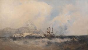 MCALPINE William 1840-1880,Shipping off the coast of Hong Kong,1100,Gorringes GB 2021-03-30