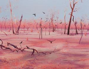 MCAULAY Thomas 1946,Outback Landscape,Shapiro AU 2019-08-27