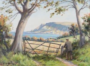 McAULEY Charles J. 1910-1999,LOOKING DOWN TO RED BAY,Ross's Auctioneers and values IE 2024-04-17