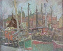MCBRIDE William 1942,A BUSY FRENCH HARBOUR SCENE,Lyon & Turnbull GB 2002-05-03