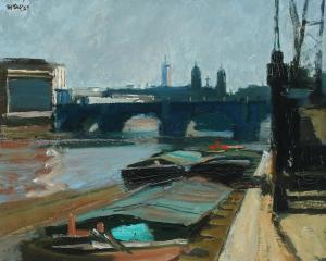 McCALL Charles James 1907-1989,The City from the South Bank,1965,Woolley & Wallis GB 2022-12-14