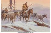 MCCANN Gerald 1916-1995,Stolen Horses,1983,Heritage US 2021-10-08