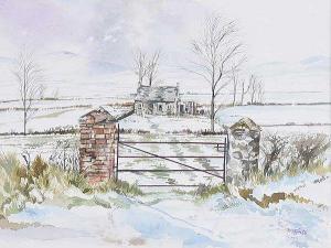 MCCANN Peter,COTTAGE IN A WINTER LANDSCAPE,Ross's Auctioneers and values IE 2018-08-08