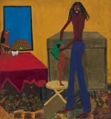 MCCANNON DINDGA 1947,Black Family,1980,Swann Galleries US 2020-12-10
