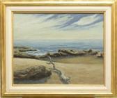 MCCARRON Rosemary 1900-2000,Coastal Landscape with Driftwood Branch,Clars Auction Gallery 2010-09-11