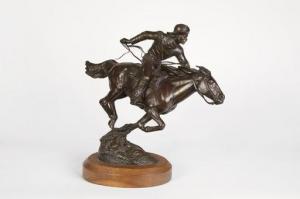 MCCARTHY Kevin 1955,Pony Express,1990,Santa Fe Art Auction US 2020-11-14