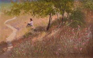 McCARTHY Michael 1940,GIRL AMONGST THE FLOWERS,Leonard Joel AU 2017-05-04