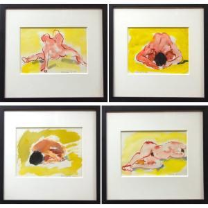 MCCARTHY RODERICK LEON 1941,RECLINING NUDES FOUR WATERCOLOURS; EACH,1997,Waddington's CA 2024-04-18