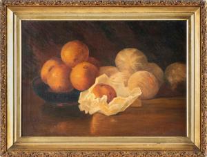 MCCLOSKEY William Joseph,Still life of oranges wrapped in paper,19th Century,Eldred's 2022-09-09