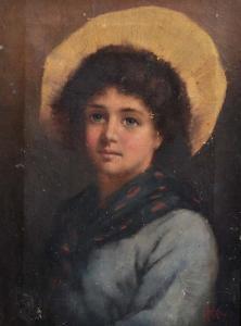 MCCOLVIN John 1880-1910,Portrait of a young girl,1892,Mallams GB 2014-07-11