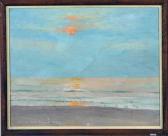 McCONNELL Adelaide Mott 1900,"Sunrise", seascape,Alderfer Auction & Appraisal US 2007-09-07