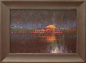 McConnell Grant 1958,Night Ferry,1996-7,Lando Art Auction CA 2018-02-25