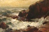 McCORD George Herbert 1848-1909,Coastal Landscape with crashing waves and ro,Scottsdale Art Auction 2008-04-12