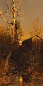 McCORD George Herbert 1848-1909,Rivermill at sunset,1887,Bonhams GB 2011-11-29