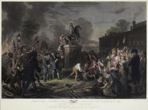 MCCRAE John C 1850-1880,Pulling Down the Statue of George III,1859,Bonhams GB 2014-09-23