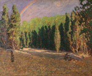 MCCREA Samuel Harkness 1867-1941,Landscape with rainbow,Butterscotch Auction Gallery US 2018-03-25