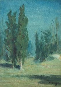 MCCREA Samuel Harkness 1867-1941,Moonlit landscape,1939,Butterscotch Auction Gallery US 2019-11-01