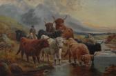 MCCULLUM J 1800-1800,Highland Drovers,1895,Bamfords Auctioneers and Valuers GB 2014-07-04