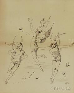 MCDERMOTT Jessie 1800-1800,Three Foolish Fairies,1882,Skinner US 2014-02-12