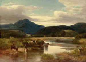 McDougal HART William,Horse Riders by a River; Scottish Countryside: Two,1852,Christie's 2007-03-09