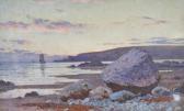 MCDOUGAL John 1851-1945,Watercolour, 
sunset coastal view,1925,Burstow and Hewett GB 2011-07-20