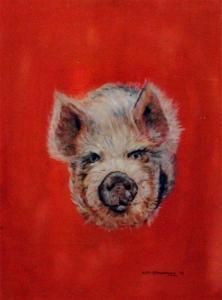 MCELHINNEY Kieran,Pig Head,Gormleys Art Auctions GB 2013-08-06
