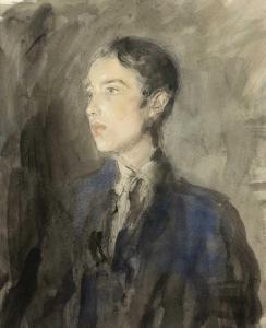 McEVOY Arthur Ambrose 1878-1927,Portrait of a young man,1932,Mallams GB 2023-10-18