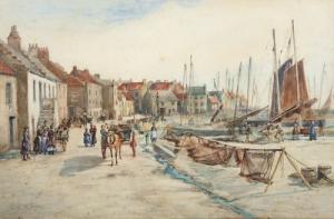 MCEWAN Charles 1843-1892,The Harbour at St. Monans,1885,Mealy's IE 2008-11-18