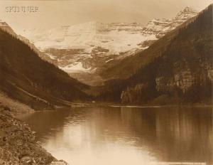 MCFARLANE NOTMAN William 1857-1913,Lake Louise and Victoria Glacier.,Skinner US 2008-09-12