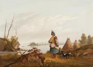 MCFARLANE R,LANDSCAPE WITH INDIAN AND PAPOOSE,1855,Sotheby's GB 2011-11-28