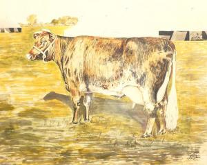 MCFARLANE R,Portrait of a Dairy Cow,20th century,David Duggleby Limited GB 2020-10-03
