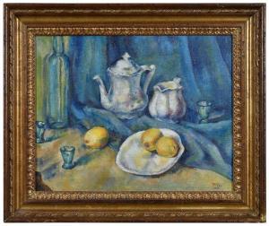 McFEE Henry Lee 1886-1953,Still Life with Silver and Lemons,Brunk Auctions US 2023-07-15