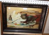 MCGILL A,Study of Two Cats playing,Tooveys Auction GB 2012-02-22
