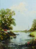MCGILL Dennis 1900,A River Landscape,John Nicholson GB 2015-12-17