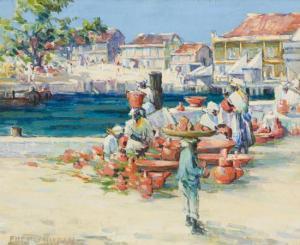 MCGILLIVRAY FLORENCE HELENA 1864-1938,West Indies Market Scene,Heffel CA 2019-08-29