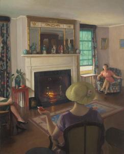 McGregor Paxton William 1869-1941,The Living Room,1941,Christie's GB 2022-05-17