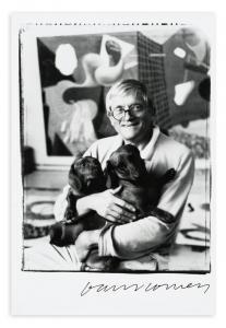 MCHUGH Jim,David Hockney with his two dogs, Stanley and Boodgie,Borromeo Studio d'Arte IT 2021-11-11