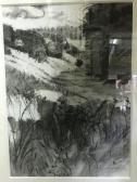 McINTYRE Fiona 1963,Winter landscape with trees in foreground,Moore Allen & Innocent GB 2022-09-14
