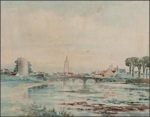 McINTYRE Joseph Wrightson 1841-1897,THE MINNEWATER: BRUGES,McTear's GB 2012-09-18